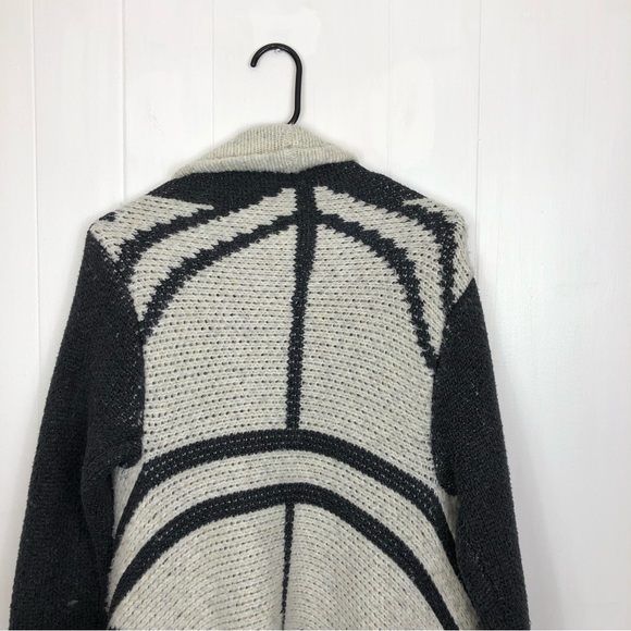 Line The Label Jacquard Open Sweater Sz M - Picture 12 of 12